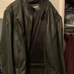 Raider real leather motorcycle jacket